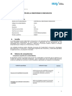 Gestion de La Creatividad e Innovación