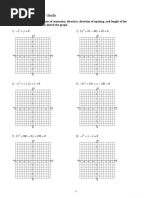 Precalculus Conic Sections Study Guide