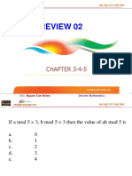 Review - Test 02 Chapter 03 04 05