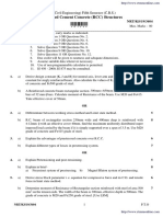 Ce 5 Sem Reinforced Cement Concrete RCC Structures 3404 Summer 2019