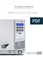 Prestige-Medical Autoclave Advance-Pro Manual