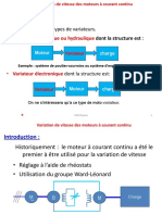 Variation de Vitesse D'une Machine À Courant Continu