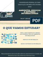 Slides - Unidade1 - Ambientes, Serviços e Sistemas Informacionais