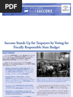 Saccone Stands Up For Taxpayers by Voting For Fiscally Responsible State Budget