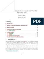 Description of Simpleaffy Easy Analysis Routines For Affymetrix Data