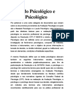 Atestado Psicológico e Laudo Psicológico