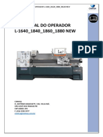 MANUAL DO OPERADOR L16 e 18 - Linha NEW