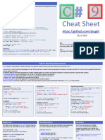 CSharp 9 CheatSheet.