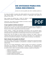 Dicas Gestão Oficina Mecânica