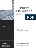 Plan Droit Commercial