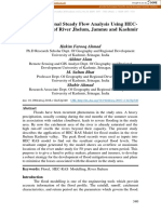 One Dimensional Steady Flow Analysis Using HECRAS - A Case of River Jhelum, Jammu and Kashmir