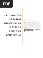 La Utilización de Las Tareas Intersesión en La TCC