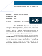 Modelo de Laudo Pericial - Agentes Biológicos