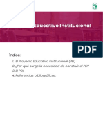 Proyecto Educativo Institucional