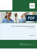 2011 NCLEX PN Detailed Test Plan - Candidate