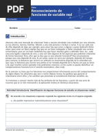 Reconocimiento de Funciones de Variable Real: Nombre: Curso
