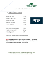 Fórmulas para Elaborar 2 Jabones