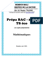 Prépa BAC Maths TSECO 2023