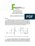 Classes Amplificadores de Potencia