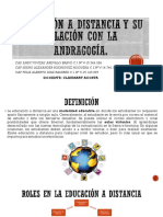 Educación A Distancia y Andragogia Trabajo Grupal