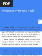 Dimension of Holistic Health