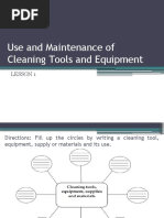 Use and Maintenance of Cleaning Tools and Equipment