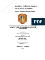 Informe Final de Prácticas Pre Profesionales - Robles Castro Rosy Roxana