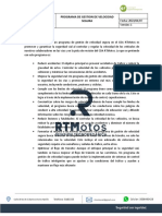 Paso 8. Programa de Gestion de La Velocidad Segura