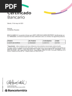 Certificado Bancario