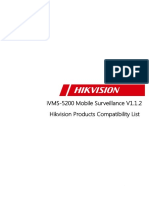 iVMS-5200 Mobile Surveillance V1.1.2 - Hikvision Products Compatibility List