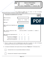 Prototype Théorique Lettres