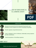 Bases of Biological Classification