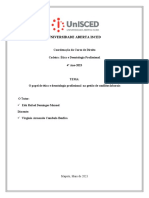 O Papel de Etica e Deontologia Profissional Na Gestao de Conflitos Laborais