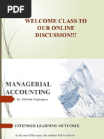 Module 1 Introduction To Managerial Accounting