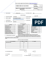 Asegúrese de Consultar La Versión Vigente de Este Formato en