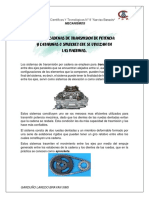 Tipos de Cadenas de Transmision de Potencia y Catarinas o Sprocket Que Se Utilizan en Las Maquinas.