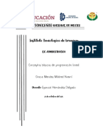 Conceptos Básicos de Programación Lineal - Gracia Mendez Mildred Noemi