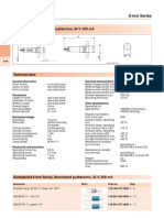 8 MM Series, Illuminated Pushbutton, 42 V/250 Ma