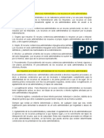 Los Requisitos Procesales de Admisibilidad de Los Recursos Contencioso Adm