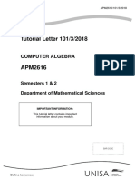 APM2616 2018 TL 101 3 B