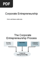 Corporate Entrepreneurship: Click To Edit Master Subtitle Style