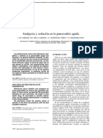 Analgesia y Sedación en La Pancreatitis Aguda