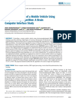 Imaginary Control of A Mobile Vehicle Using Deep Learning Algorithm A Brain Computer Interface Study