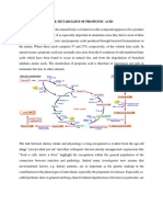 The Metabolism of Propionic Acid