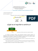 Guía de Equilibrio Estático 4TO AÑO Fisica