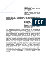 Adelanto de Deuda y Propuesta de Pago Fraccionado