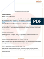 CBSE Class 11 Physics Chapter 10 - Mechanical Properties of Fluids Important Questions 2022-23