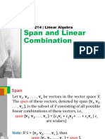 Math 214 Span and Linear Independent 2nd Sem 2022 - 2023