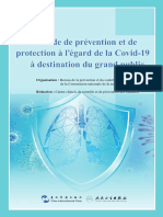 Guide de Prévention Et de Protection À L'égard de La Covid-19 À Destination Du Grand Public PDF