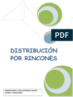 Distribución de Rincones